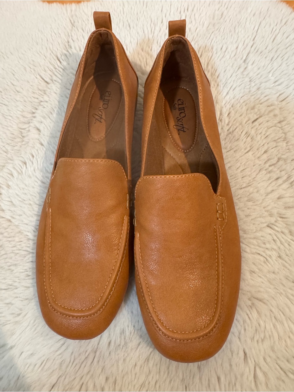 Eurosoft by Soffi Women's Tan Slip-On Loafers — Classic Comfort